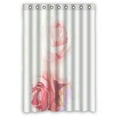 thumbnail image 1 of Cortina de ducha de poliéster impermeable ABPHQTO Rose Art Fade y ganchos 120x180 cm, 1 of 1