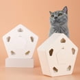 thumbnail image 2 of Electric Interactive Cat Toys, Automatic 5 Hole Whack-a-mole Mouse Toy Box, USB Rechargeable Smart Cat Toy with Moving Feathers, 2 of 5