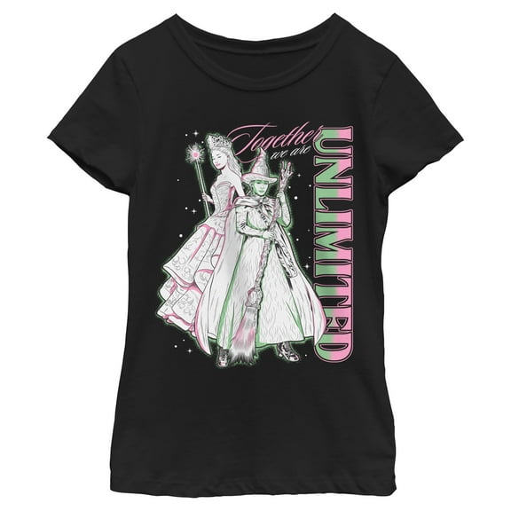 Girls Wicked Elphaba and Glinda Together We Are Unlimited T Shirt