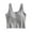 Gray, variant on hotojiny Tank Tops for Women Summer Cute Sleeveless Henley Shirts Solid Cropped Basic Tees with Built in Bra Beach Vacation Clothes