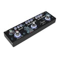 thumbnail image 1 of ROWIN 3-in-1 Guitar Multi Effects Pedal Delay/Ocean Verb/Roto Engine Aluminum Alloy Shell with True Bypass Function Portable Electric Guitar Effect Pedal DC 9V 6.35mm Input/Output Interface, 1 of 9