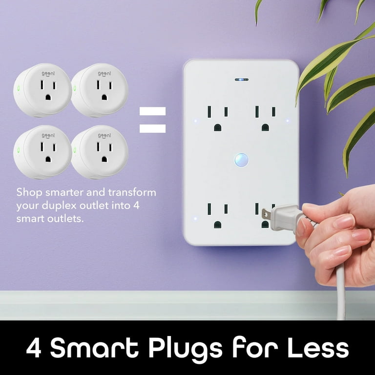 Geeni Smart Plug Smart Socket for Alexa and The Google Assistant - No Hub  Required (2-Pack) GN-WW217-199 - The Home Depot