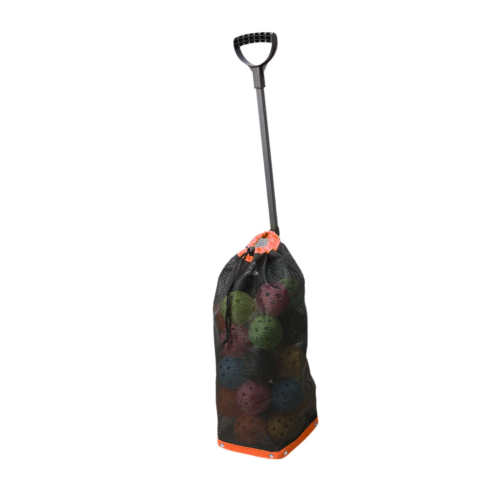 harayaa Pickleball Ball Retriever Gatherer Portable Storage Container Balls Pick up Tool Orange