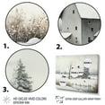 thumbnail image 3 of Designart Cold Winter View On The Country IV Canvas Wall Art, 3 of 5