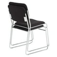 thumbnail image 3 of National Public Seating 8600 Padded Signature Stack Chairs, Black/Chrome, Set Of 2 Chairs, 3 of 8