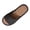 Black, variant on ZVNAΖH Women's Striped Linen Open Toe Slippers Lightweight Soft Flat Sole Indoor Outdoor House Shoes