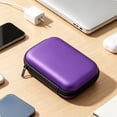 thumbnail image 2 of Yhmxh Hard Drive Carrying Case Storage Organizer Bag, EVA Universal Carry Pouch Electronic Accessories Carrying Case, Portable Shockproof Storage Bag with Mesh Pocket for Earphones, Cables, 2 of 6