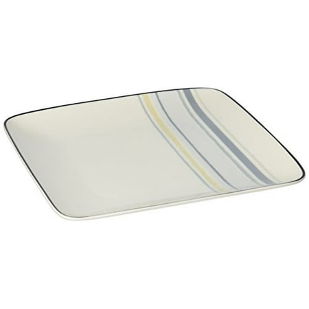 Noritake Java Graphite Swirl 7-1/2-Inch Square Plate