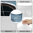 thumbnail image 6 of Uorisanigo Blue Marble Car Cover Protector Comfortable Stretchable Car Hood Cover Protector Removable Hood Covers Car Hood Cover Universal Fit Auto Car Truck Van SUV, 6 of 7