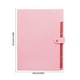 thumbnail image 3 of Bolsa organizadora de documentos para cierre de botones A4 | Carpeta de oficina de plástico 12,2 x 9,06 in | Negro, Azul Celeste, Rosa, Púrpura, Gris, Verde | Duradero, ligero, fácil de limpiar, 3 of 6