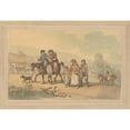 thumbnail image 2 of Thomas Rowlandson 14x11 Black Ornate Wood Framed Double Matted Museum Art Print Titled: The Deserted Village ; Vide Goldsmith (ca. 1780-1825), 2 of 5
