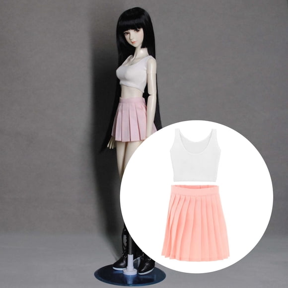 Ropa de muñeca plisada CUTICAT 1/3 60 cm Rosado