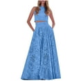 thumbnail image 2 of Miqool Women's 2 Piece Skirt Sets Casual Boho Sleeveless Cropped Cami Hollowed-out Maxi Skirt Flowy Beach Outfit, 2 of 4