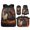 Fire Horse, variant on KUIFORTI Horse Brown Bookbag with Lunch Bag, 4 Piece Kids Backpack Set for Teens Elementary Middle School, Boys Girls School Bag with Pencil Pouch Water Bottle Sleeve