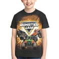 thumbnail image 2 of Monster Trucks-Jam Youth T-shirt Short Sleeve Graphic Tops Breathable Shirt Tees, 2 of 9