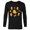 Black, variant on Holiday Christmas Gingerbread Cookie Villains - Long Sleeve T-Shirt for Men - Customized-Black