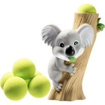 Hog Wild Koala Ball Popper Toy - Includes 4 Soft Foam Balls - Squeeze to Pop Air Powered Balls Up to 20 Feet - Launcher Safe for Indoor/Outdoor Play - Party Favor Gift for Kids, Girls, Boys Ages 5 