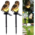 thumbnail image 1 of Lámpara solar para césped, luz solar para exteriores, lámpara de decoración de jardín, impermeable, camino, césped, jardín, lámparas de jardín, diseño de búho (gris, 2 unidades) Sailing Electrónica, 1 of 6