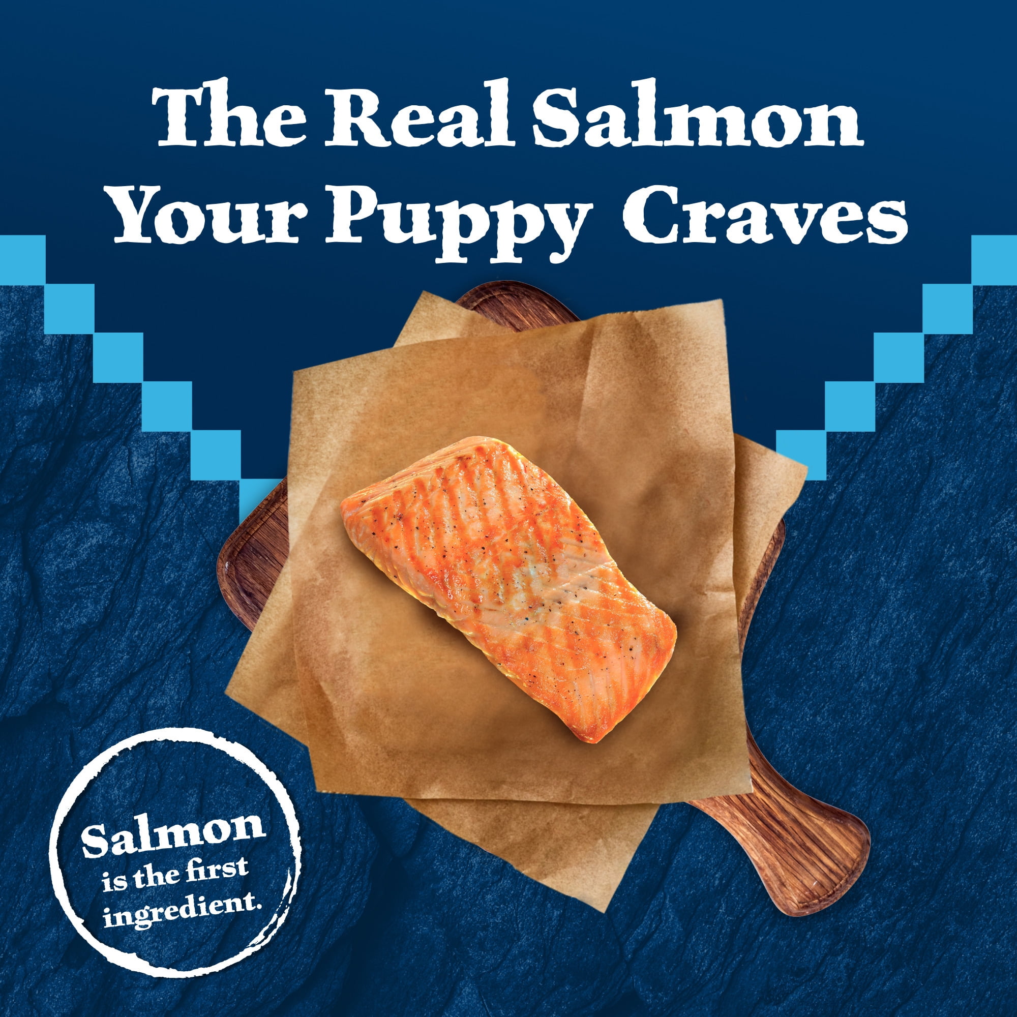 Blue Buffalo Wilderness High-Protein Natural Dry Food for Puppies, Salmon Recipe 4.5-lb. Bag