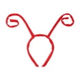 thumbnail image 1 of Diadema con antenas de animales, tocado ajustable para cumpleaños de adultos. Rojo, 1 of 9