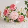 thumbnail image 6 of Silk Peony Bouquet, Lifelike Faux Peonies, Peony Artificial Flowers, Tabletop Peony Decor, Faux Floral Peonies, Artificial Peony Stems, Silk Floral Bouquet, 6 of 7