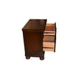 thumbnail image 6 of Miekor Furniture Baltimore Wood Nightstand with Hidden Jewelry Drawer in Dark Walnut W5U697, 6 of 7