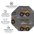 thumbnail image 3 of Zufioo Construction Machines Print Leather Coaster Set, Decorative PVC Coasters 4-pack - Scald and Stain-resistant, Suitable for Home, Cafes, Restaurants-Octagon, 3 of 6