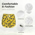 thumbnail image 4 of Bixox Women's Summer Pineapple pattern 2 in 1 Running Shorts - Lightweight Athletic Workout Gym Yoga Shorts Liner with Pockets - Small, 4 of 7
