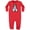 Red, variant on Inktastic B/w Parti Doodle Dog Baby Fleece Romper