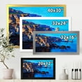 thumbnail image 4 of Designart 'The Ocean By Cliffs In The Evening Glow' Nautical & Coastal Framed Art Print, 4 of 4