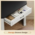 thumbnail image 3 of 31.5" Triangle Corner Office Desk with Drawer and Open Storage Shelves, Farmhouse Computer Desk for Home Office, 3 of 7