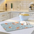 thumbnail image 5 of SKYSONIC Lovely Doodle Fox Dish Drying Mat,Absorbent Microfiber Dishes Drainer Mats for Kitchen Counter Large Size,Dish Drying Pad 18x24, 5 of 6
