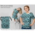 thumbnail image 5 of oneOone Cotton Poplin Twill Light Blue Fabric Animal Skin Dress Material Fabric Print Fabric By The Yard 56 Inch Wide, 5 of 5