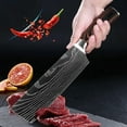 thumbnail image 5 of 7In Japanese Kitchen Nakiri Knife Stainless Steel Chef Cutlery Slicing Choping, 5 of 6