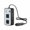 Black, variant on WNEXOPE Car Mounted 200W Plug-In Inverter with Multi-Port USB Fast Charging, Stable Voltage Output, and Standard Plug for Mobile Devices - Perfect for Road Trips and Outdoor Activities
