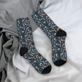 thumbnail image 5 of Disketp cute fall fox Unisex Crew Socks Lightweight Breathable Ventilation Ankle Socks, Mid-calf socks for Daily, 5 of 6