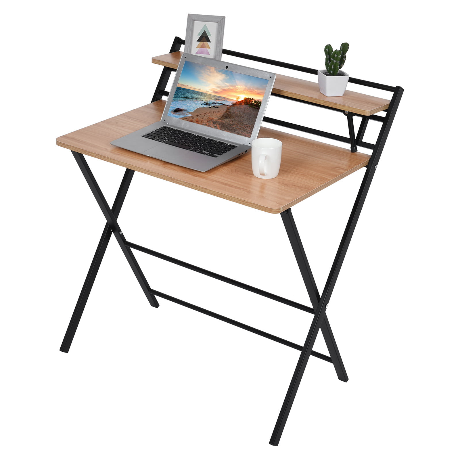 Details about   47.2'' Computer Desk PC Table w/Shelf Study Workstation Home Office Black Friday 