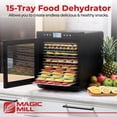 thumbnail image 2 of Deshidratador de alimentos Magic Mill Premium, 15 bandejas, 800 W, 48 h, temporizador, 2 of 9
