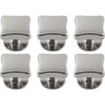 thumbnail image 1 of PinesC 20PCS Silver Metal Flat Head Purse Feet Screw Back Rivets Stud Feet Screw Back Rivet DIY Leather Craft Cap Rivets Cap Rivets for Purse Hardware Fabric DIY Leather Craft Silver, 1 of 5