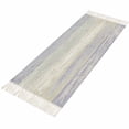 thumbnail image 2 of Kitchen Rug Runner 2'x 5', Purple Grey Indoor/Outdoor Washable Carpet with Tassels, Farmhouse Gray Barn Wooden Vintage Striped Reversible Low-Pile Soft Area Rug for Living Room, Bedside, Sink, 2 of 9