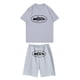 thumbnail image 1 of Conjunto de jogging informal para niños combinado con pantalones cortos de manga corta Conjunto de dos piezas, 1 of 2