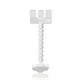 thumbnail image 1 of Mascota selfie stick con clips de alimentos clip-on 360 grados rotación fotografía entrenador entrenamiento entrenamiento herramientas accesorios suministros blancos AweSitey PT001730-02B, 1 of 7