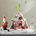 thumbnail image 6 of yulier Christmas House Table Centerpieces, Xmas Gifts, 2D Acrylic Christmas Tree House Table Ornaments with Base, Indoor Home Office Christmas Decorations for Mantel, Shelf, Tabletop, 6 of 6