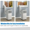 thumbnail image 2 of Costway 5000 BTU (8000 BTU ASHRAE) Portable Air Conditioner 3-in-1 Air Cooler w/Dehumidifier & Fan Mode Black, 2 of 10