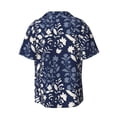thumbnail image 2 of Xecao offers the Plant for Men's Casual Short-sleeved Shirt, a button-up collared shirt with a pocket, perfect for beach vacations and yacht travel in the X-Large size., 2 of 7