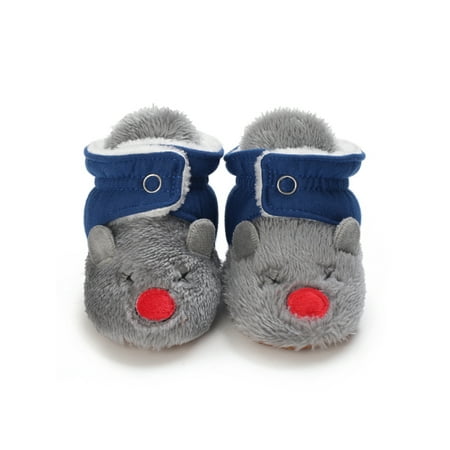 

Luckinbaby Baby Cartoon Animal Booties Toddler First Walkers with Gripper Soles