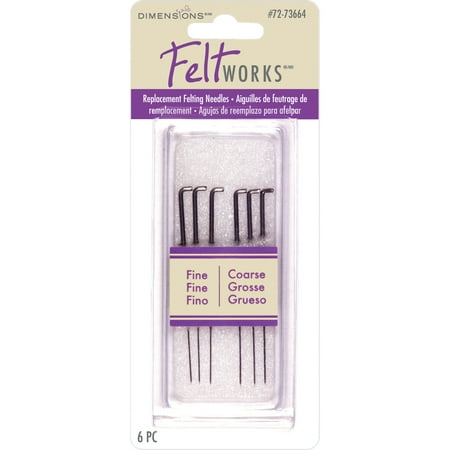 Dimensions Feltworks Replacement Felting Needles, 6-Pack