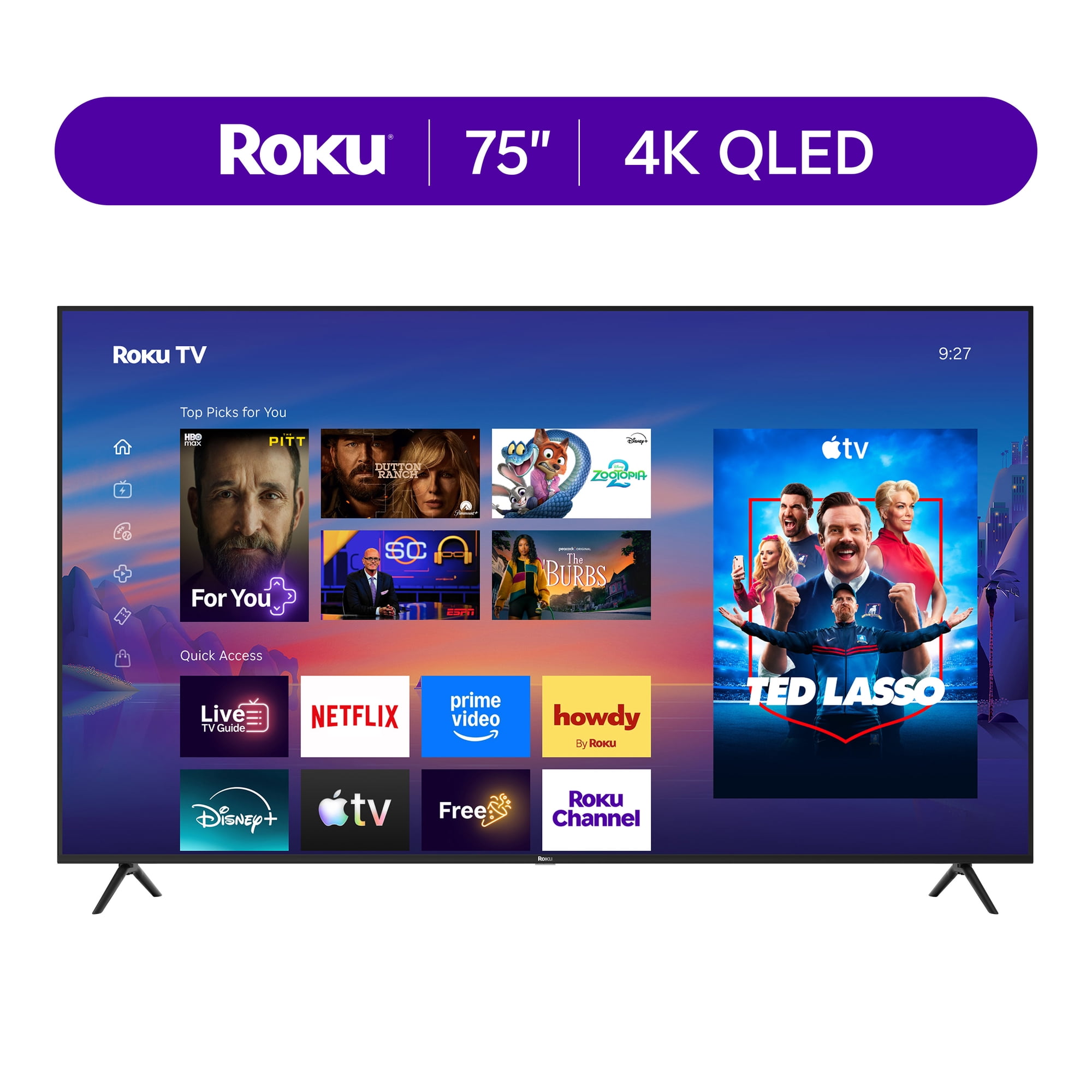 Roku - 75" Class Select Series 4K QLED Smart RokuTV (2026)