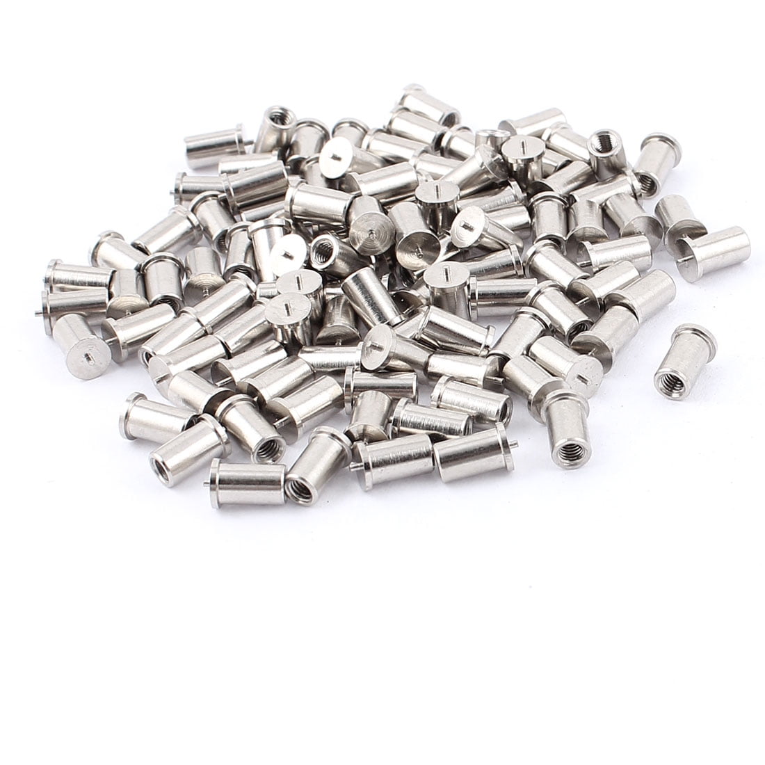 M3x8mm Female Thread Welding Stud Machinery Screws 100pcs w Soldered
