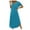 Sky Blue, variant on Summer Savings Clearance!Viikei Summer Dresses Clearance,Women's New Summer Dress Slim Short-sleeved Color T-shirt Dress